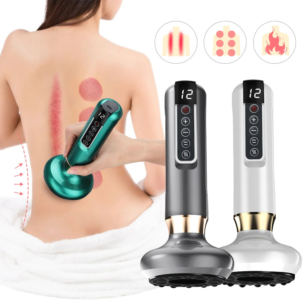 Transform Your Body and Glow with the Ultimate Electric Suction Cupping Therapy Set - Your Anti-Cellulite Vacuum Massager & Gua Sha Tool for Flawless Skin!